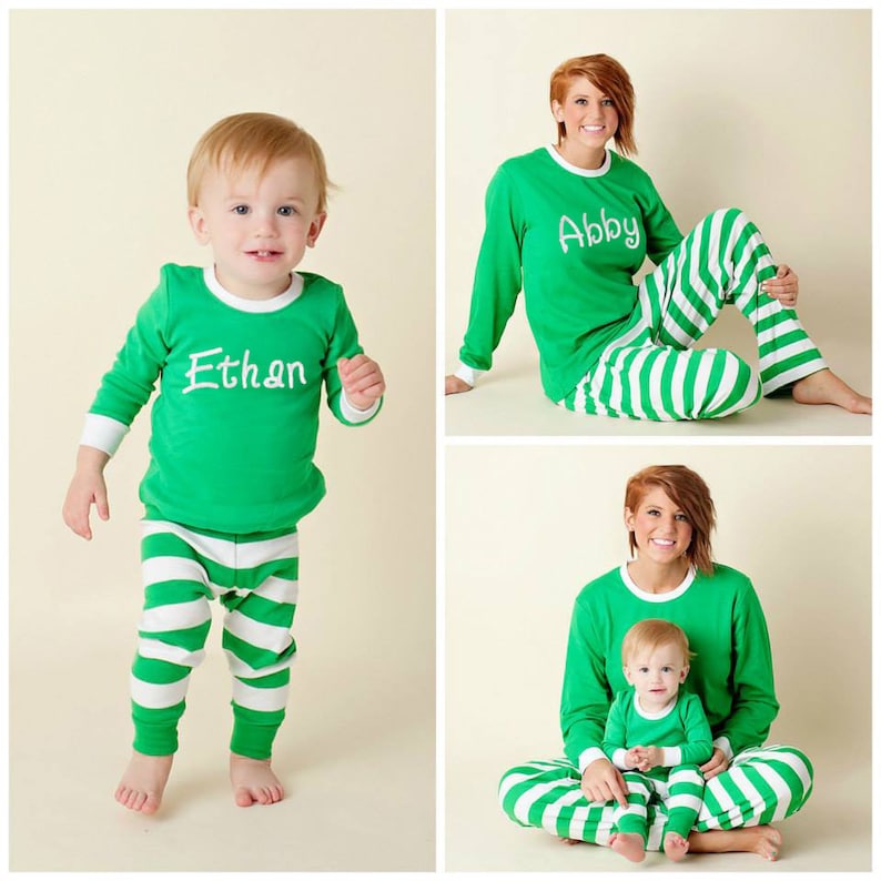 Family Christmas Pajamas, Matching Christmas Pajamas, Personalized Christmas Pajamas, Family Christmas PJs