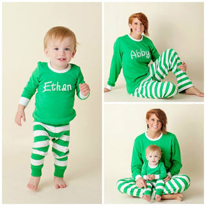 Family Christmas Pajamas, Matching Christmas Pajamas, Personalized Christmas Pajamas, Family Christmas PJs