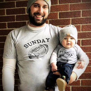 Dad and Baby Matching Shirts, Father Son Shirts, Father Daughter, Sunday Funday Football Shirts, Fathers Day Gift