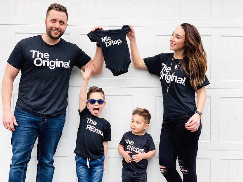 Matching Original Remix Shirts, Father Son Shirts, Dad and Baby Shirts, Dad and Daughter, Gift for husband, Shirt for New Dad