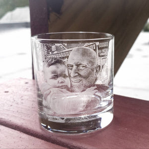 Father's Day Gift from Daughter Glass | Dod dad gift fathers day gift, dad gift, papa gift, grandpa gift, family portrait, personalized dad gift