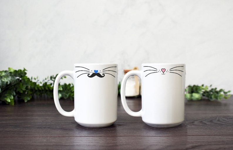 Coffee Cup Set, Unique Wedding Gifts for Couple, Funny His and Hers Mugs, Unique Coffee Mugs