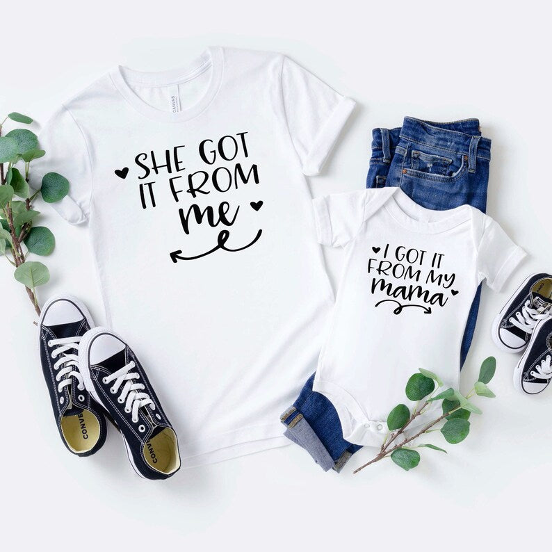 Adorable Matching Mommy and Me Shirts, Great Gift for Mommy and Daughter Bonding