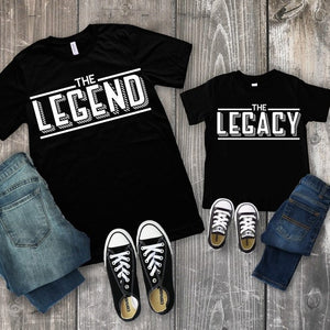 The Legend, The Legacy, Father Son Shirts, Matching Shirts, Father and Son, Fathers Day Gift, Gift for Dad