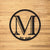 Metal Letter Family Sign, Round Letter Monogram, Round Sign, Custom Metal Sign