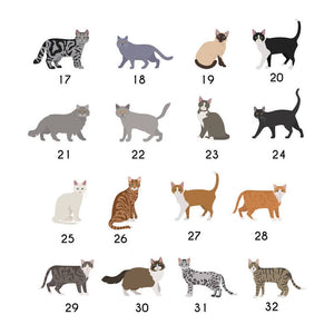 Personalised Cat Christmas Hanging Decoration