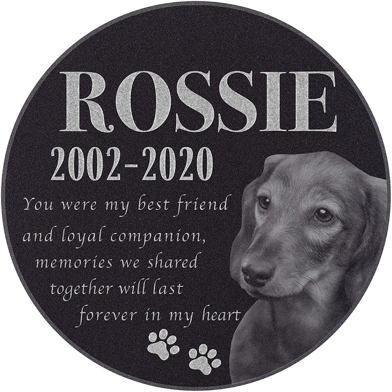 Personalized Memorial Pet Stone Personalized Pet Memorial Garden Stone, Pet Grave Marker, Pet Memorial Stone, Pet Loss Gift Cat Dog Memorial