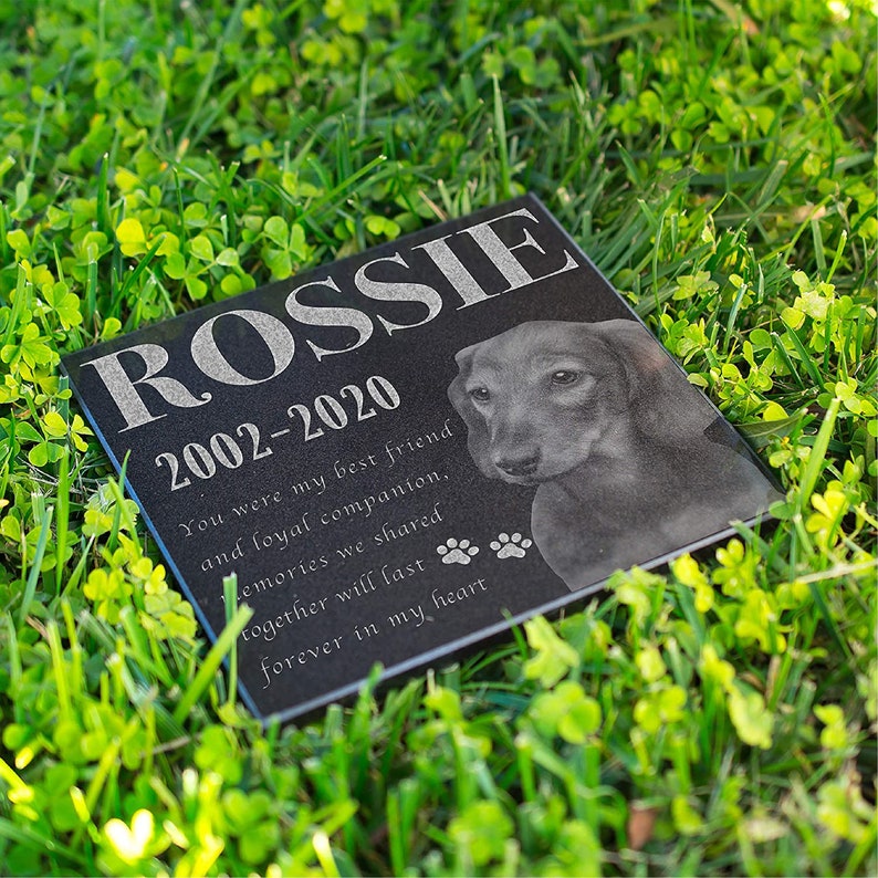 Personalized Memorial Pet Stone Personalized Pet Memorial Garden Stone, Pet Grave Marker, Pet Memorial Stone, Pet Loss Gift Cat Dog Memorial