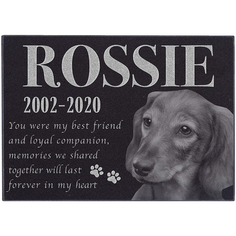 Pet Memorial Stone, Dog Memorial Stone, Personalized Pet Memorial Gift, Dog Memorial Gift, Pet Headstone, Pet Grave Stone, Pet Grave Marker il_794xN.2611050151_4brs.jpg