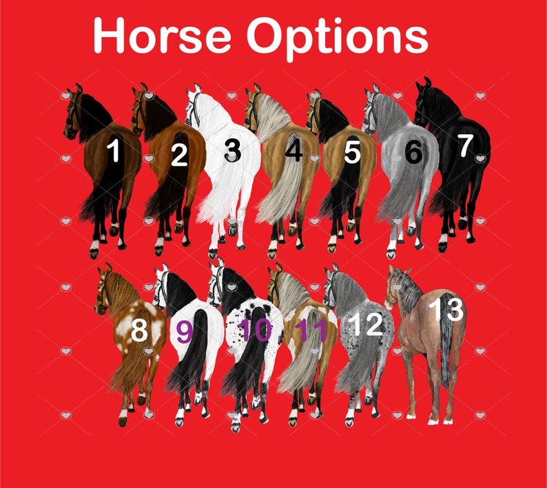 Riding a Horse Rider Christmas Ornament Personalized | Custom Names Horse Lover Gift Girl Female on a Horse