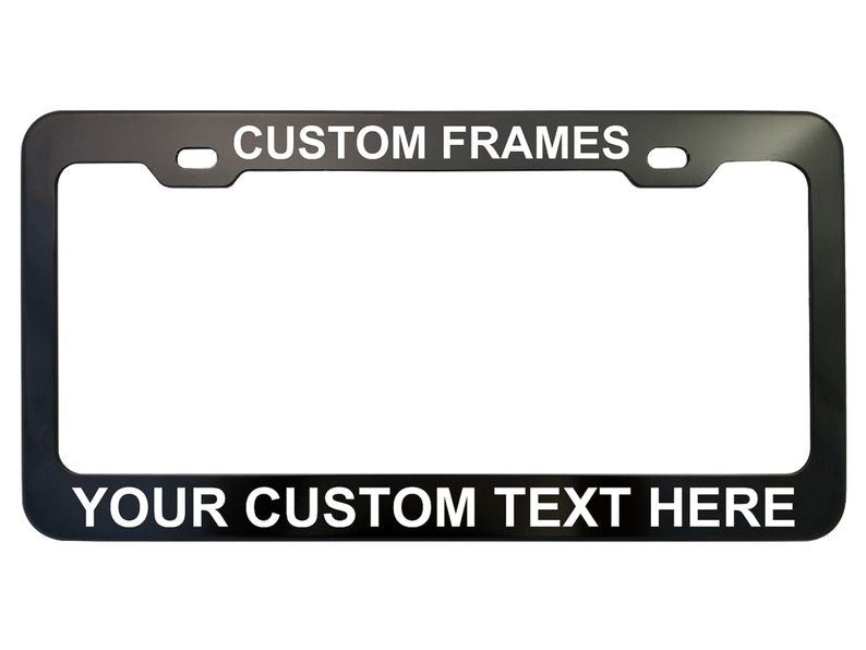 Personalized Heavy Duty License Plate Frame | Laser Engraved, No Decals Here! Custom Aluminum Car Tag Covers