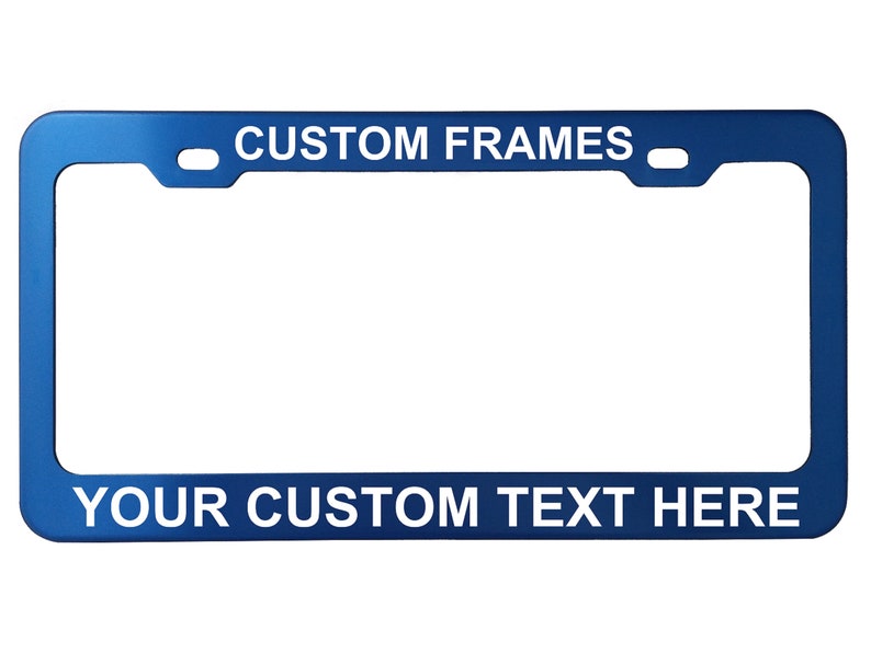 Personalized Heavy Duty License Plate Frame | Laser Engraved, No Decals Here! Custom Aluminum Car Tag Covers