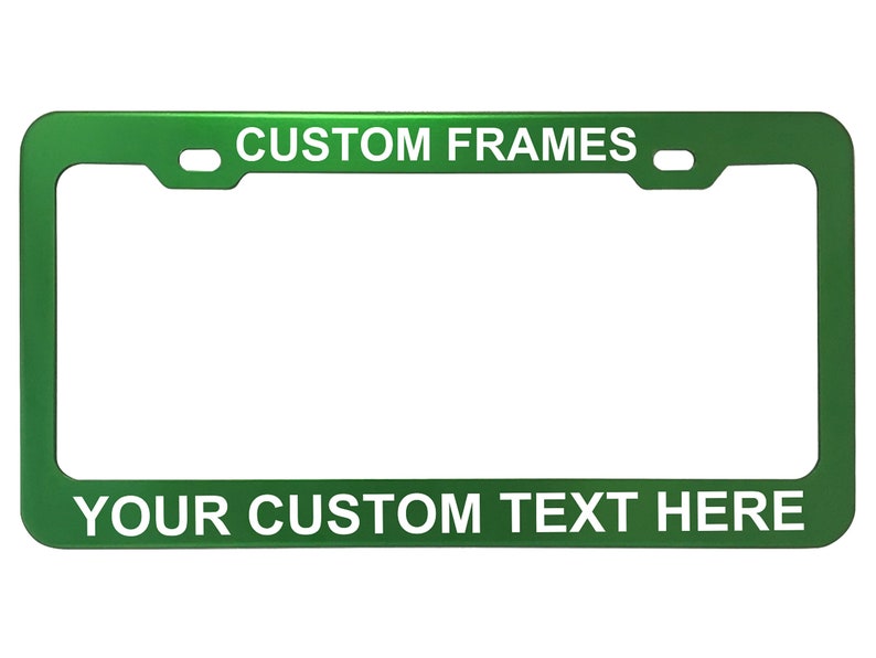 Personalized Heavy Duty License Plate Frame | Laser Engraved, No Decals Here! Custom Aluminum Car Tag Covers