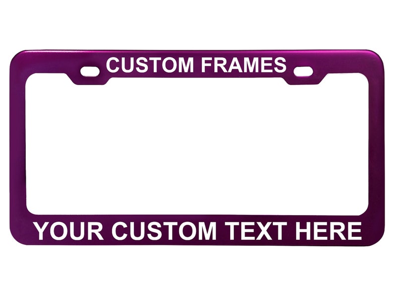 Personalized Heavy Duty License Plate Frame | Laser Engraved, No Decals Here! Custom Aluminum Car Tag Covers