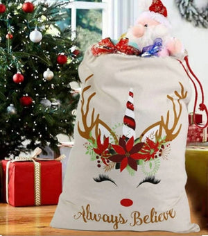 Personalized Santa sack, Canvas Santa sack for kids, Santa Sack, personalized, christmas bag, santa bag, canvas santa bag