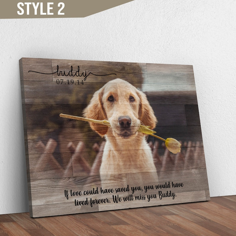 Custom Dog Memorial Passing Gift Pet Loss Frame Portrait Photo Canvas When Tomorrow Starts Without Me, 24 Hour Proof | Pet Memorial Gift il_794xN.2685750462_ixo9.jpg