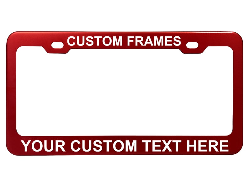 Personalized Heavy Duty License Plate Frame | Laser Engraved, No Decals Here! Custom Aluminum Car Tag Covers