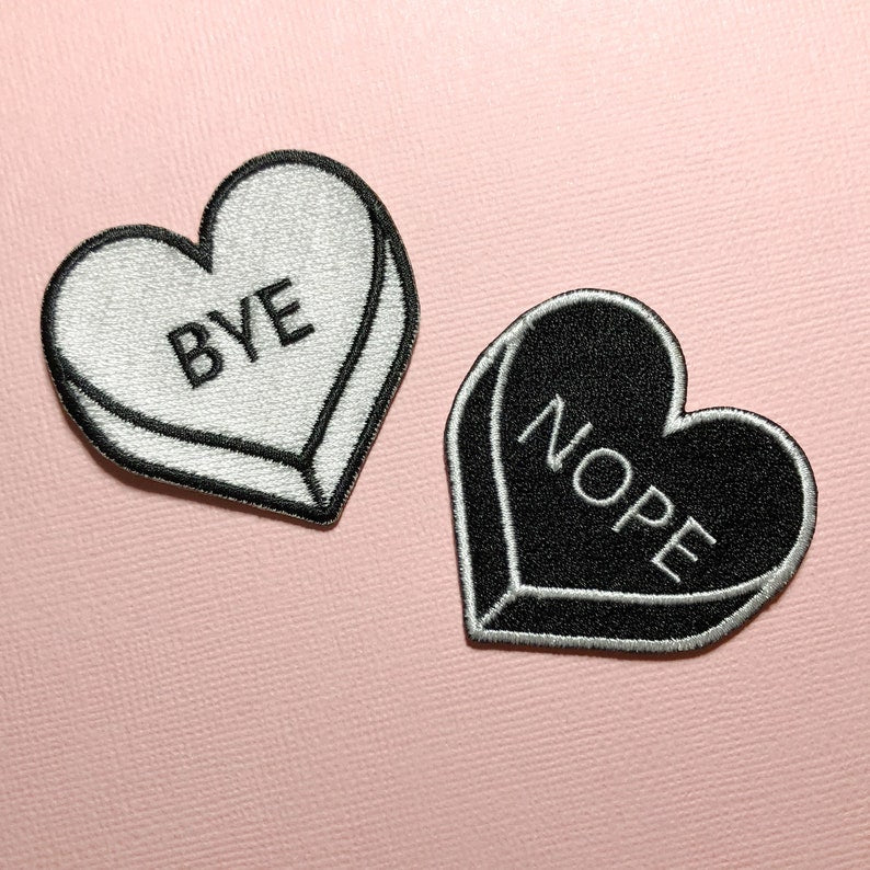 Personalized Name, Word or Date Iron on Patch for Hats, Purses, Backpacks, etc. Candy Heart Sew on Badge. Custom Embroidery. Cute Gift Idea il_794xN.2819864755_kbze.jpg