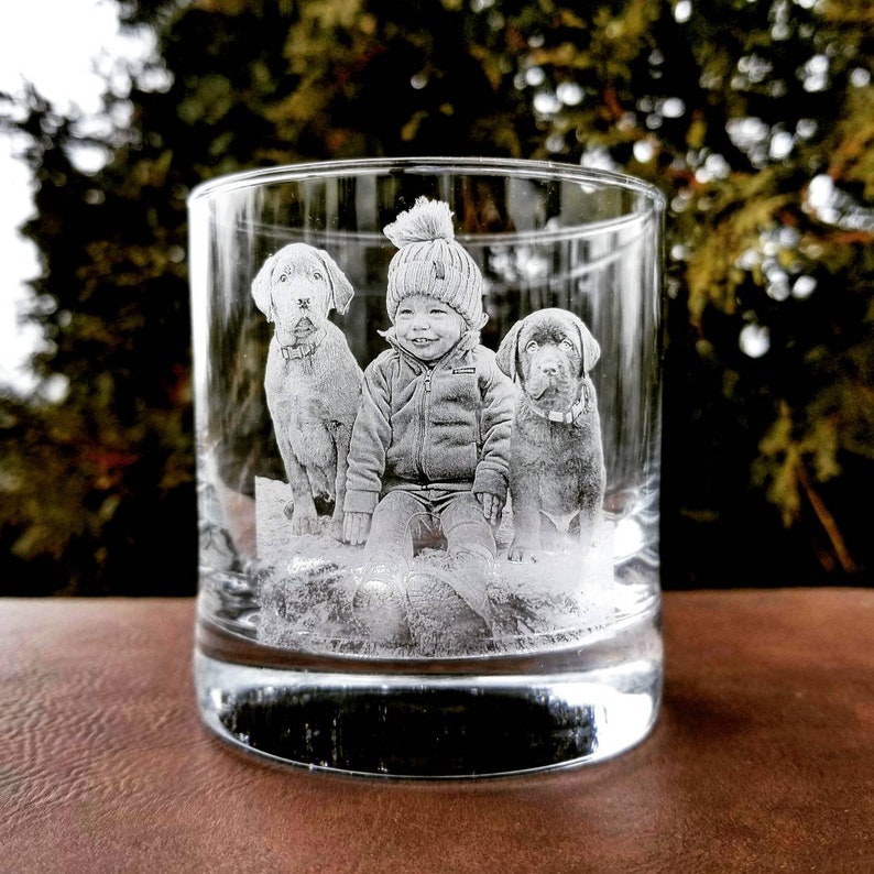 Father's Day Gift from Daughter Glass | Dod dad gift fathers day gift, dad gift, papa gift, grandpa gift, family portrait, personalized dad gift