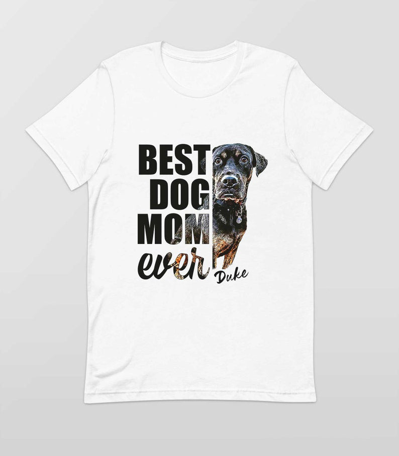 Fur Mama shirt dog mom gift custom shirt custom dog shirt, Personalized shirt Dog Lovers Mother's Day Gift For Dog Mom