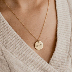 Personalized Handmade Medallion Pendant Custom Name Coin Necklace Jewelry Charm Necklace Back to College Gift Initial Disc