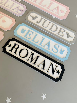 Boys name sign Girls name sign Boys door sign Girls door sign street style sign nursery door sign kids room door sign Childs room door sign