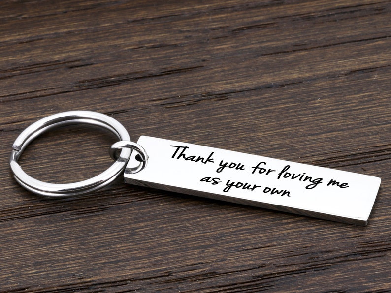 Custom Christmas Gift for Mom, Bonus Mom Keychain, Step Mom Keychain, Personalized Mothers Day Gift, Step Mom Gift, Keychain for Step Mom