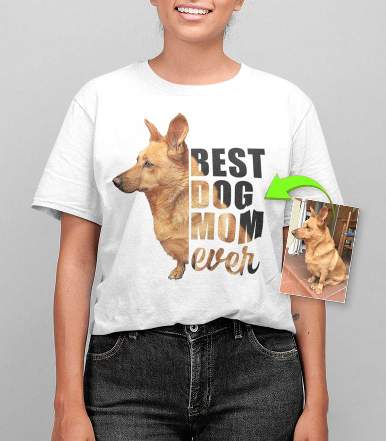 Fur Mama shirt dog mom gift custom shirt custom dog shirt, Personalized shirt Dog Lovers Mother's Day Gift For Dog Mom