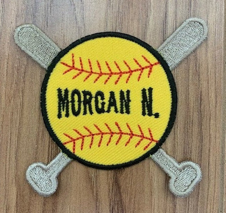 Custom Baseball Patch Custom Softball Patch Personalized Baseball Patch Personalized Softball Patch Baseball Patch with Names Baseball Bats
