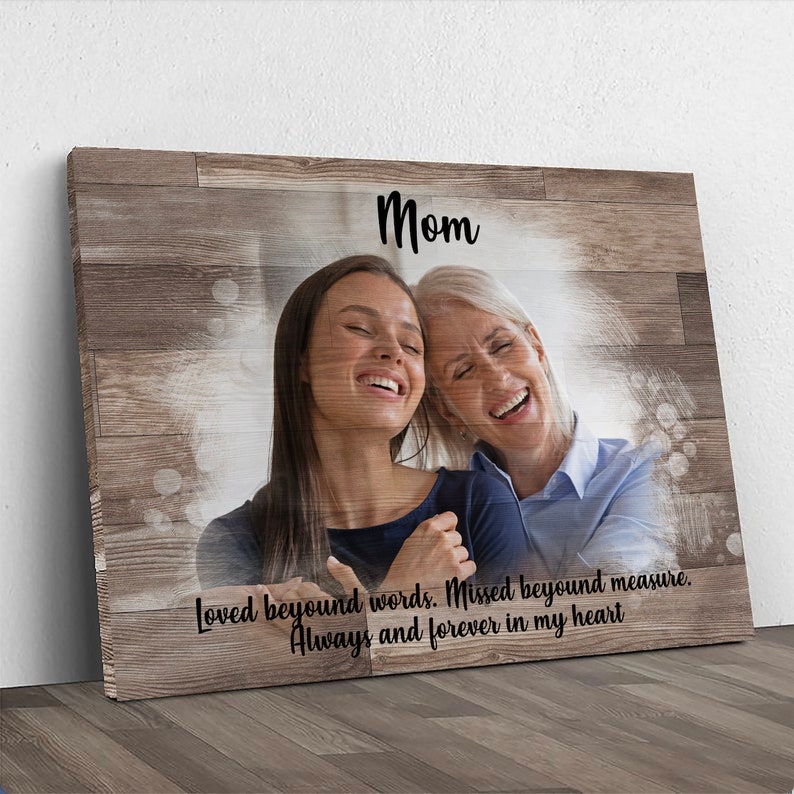 Memorial Gift For Loss Of Mother, Sympathy Gift Loss Of Mother Canvas Sign, Bereavement Gift Mother's Day Gift Mother Memorial Gift