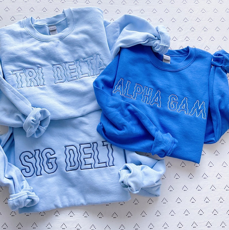 Groovy Wavy Greek Embroidered Sorority Crewneck Sweatshirt / Crew Neck Sweatshirt / Big Little Sweatshirts il_794xN.3233487272_9lqy.jpg