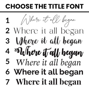 Where It All Began, Where We Met Map, Anniversary Gift, Heart Map, Our Story, First Date Gift, The Night We Met, Our First Date Memory Heart