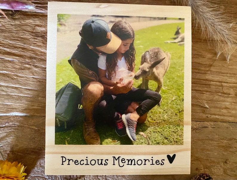 Custom Photo Block for Dad, Fathers Day Present, Photo Gift with Custom Message, Personalized Gift, Gift for Grandpa, Photo Plaque for Dad