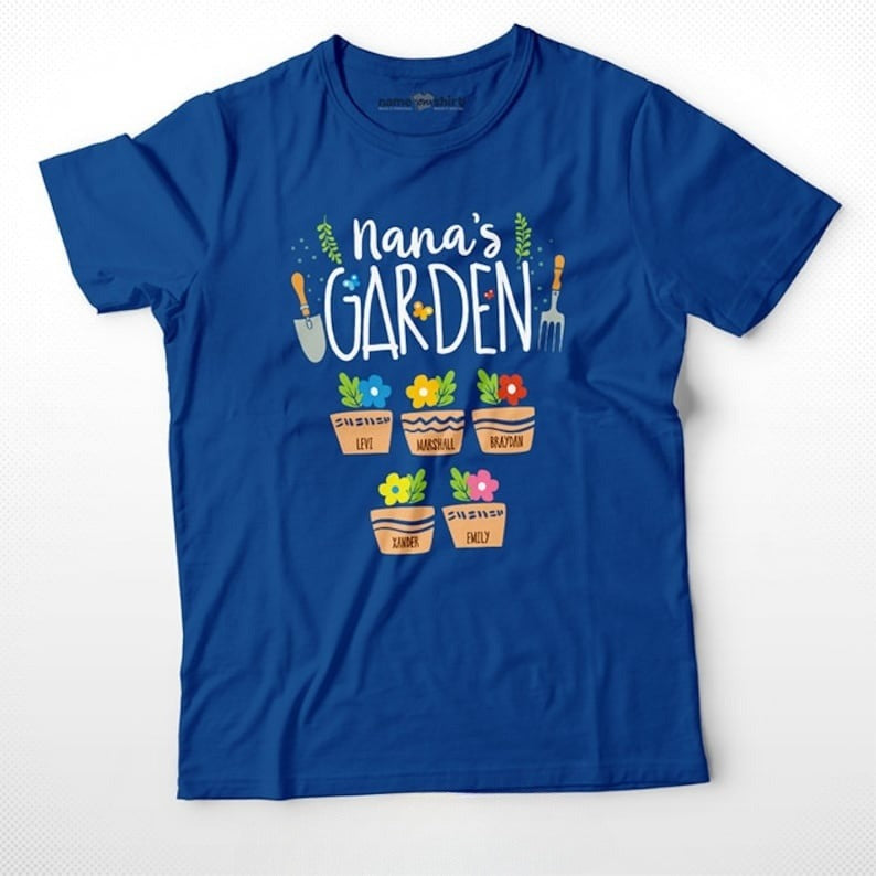 Personalized Grandma's Garden Shirt Grandma Gift For Grandma Nana Shirt Oma Shirt Grandma shirt Grandma Tee New Grandma With Grandkids Names