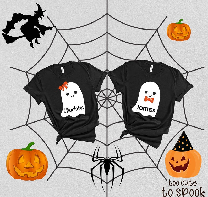 Halloween ghost, Ghost Shirts, Toddler Shirt, Kids Halloween Shirts, Personalized Halloween Shirts, Halloween Baby,Ghost Baby,Custom Tee