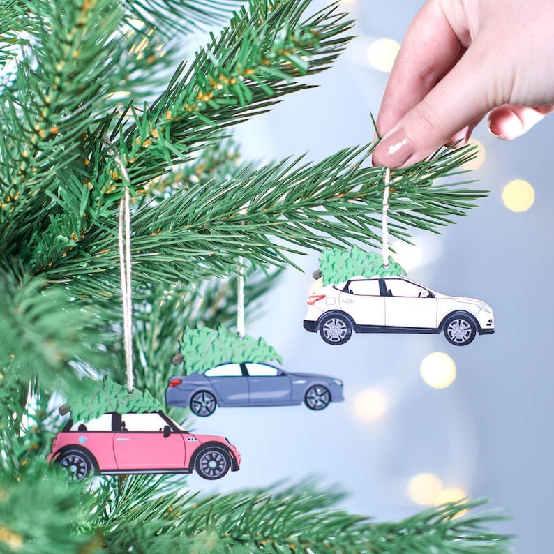 Personalised Christmas Car Tree Decoration