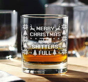 Christmas Vacation Whiskey Glass: Funny Engraved Bourbon Glass
