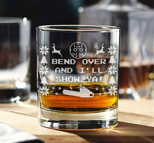 Christmas Vacation Whiskey Glass: Funny Engraved Bourbon Glass