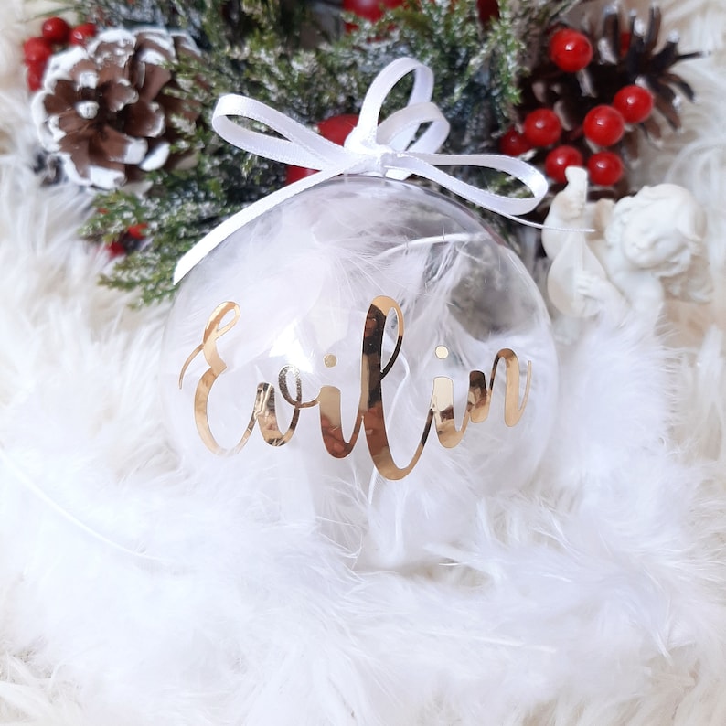 Personalized Christmas ornaments with name, Christmas monogram ornament Personalised Bauble, Special Memory Bauble