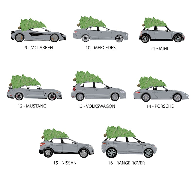 Personalised Christmas Car Tree Decoration