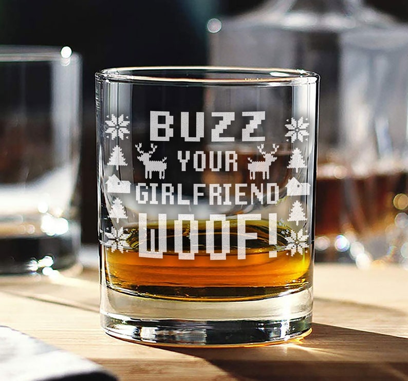 Christmas Vacation Whiskey Glass: Funny Engraved Bourbon Glass