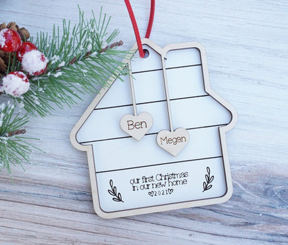 First Christmas in our New Home Ornament / Personalized