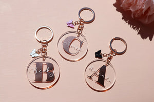 Personalised Initial Butterfly Keyring | Large Initial Keyring | Acrylic Keychain | Letter Keyring | Bridesmaid | Christmas | Gifts For Her