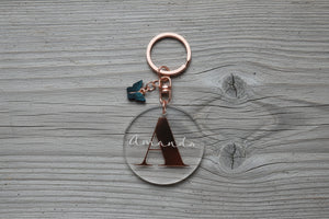 Personalised Initial Butterfly Keyring | Large Initial Keyring | Acrylic Keychain | Letter Keyring | Bridesmaid | Christmas | Gifts For Her