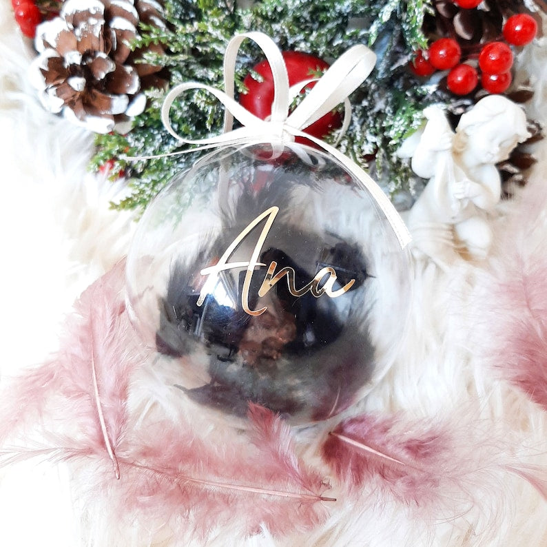 Personalized Christmas ornaments with name, Christmas monogram ornament Personalised Bauble, Special Memory Bauble