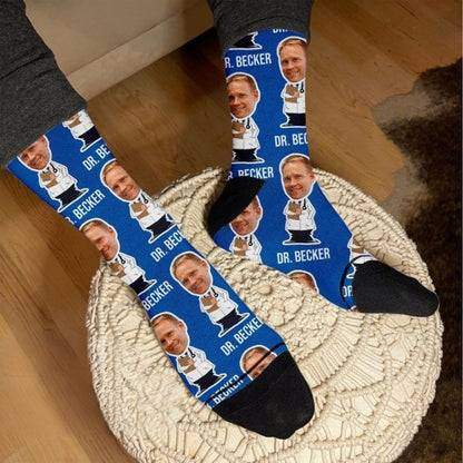Doctor Socks, Medical Student Gift, New Doctor Gift, Future Doctor Gifts, Doctor Graduation, Custom Face Socks, Physician Week