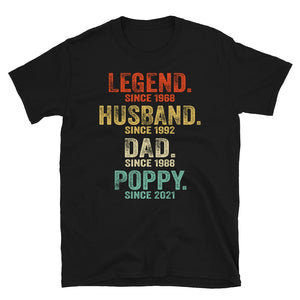 Legend Husband Daddy Papa Customized Shirt, Personnalized Legend Husband Dad Grandpa, Personalized Gifts for Grandpa, Dad Fathers Day Tee