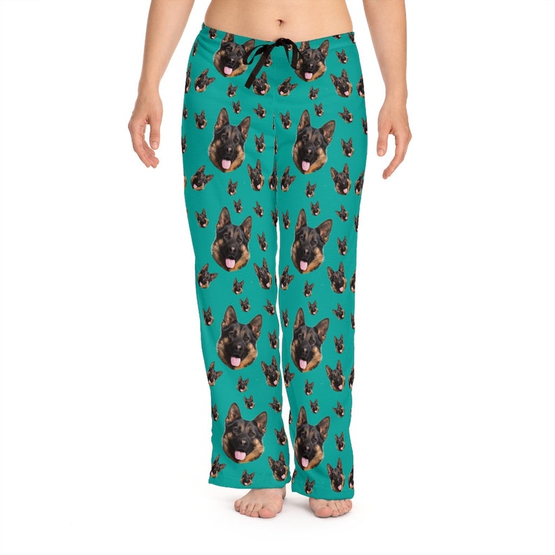 Custom pajama pants with pet face Dog face photo pajamas Personalized pajama pants Family matching pjs with your picture Pj's for women