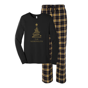 Christmas Tree Pajamas, Personalized Family Pjs, Matching Family Pajamas, Xmas sleepwear, Merry Christmas 2025