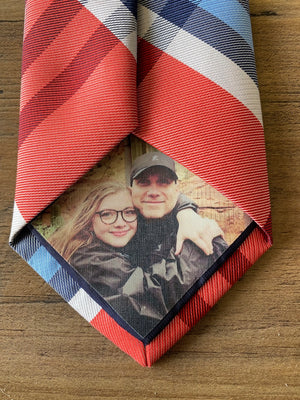 Custom Photo Patch for ties, Christmas, gifts, tie patch, grampa, wedding, father of the bride, fathers day, micro wedding, anniversary, dad